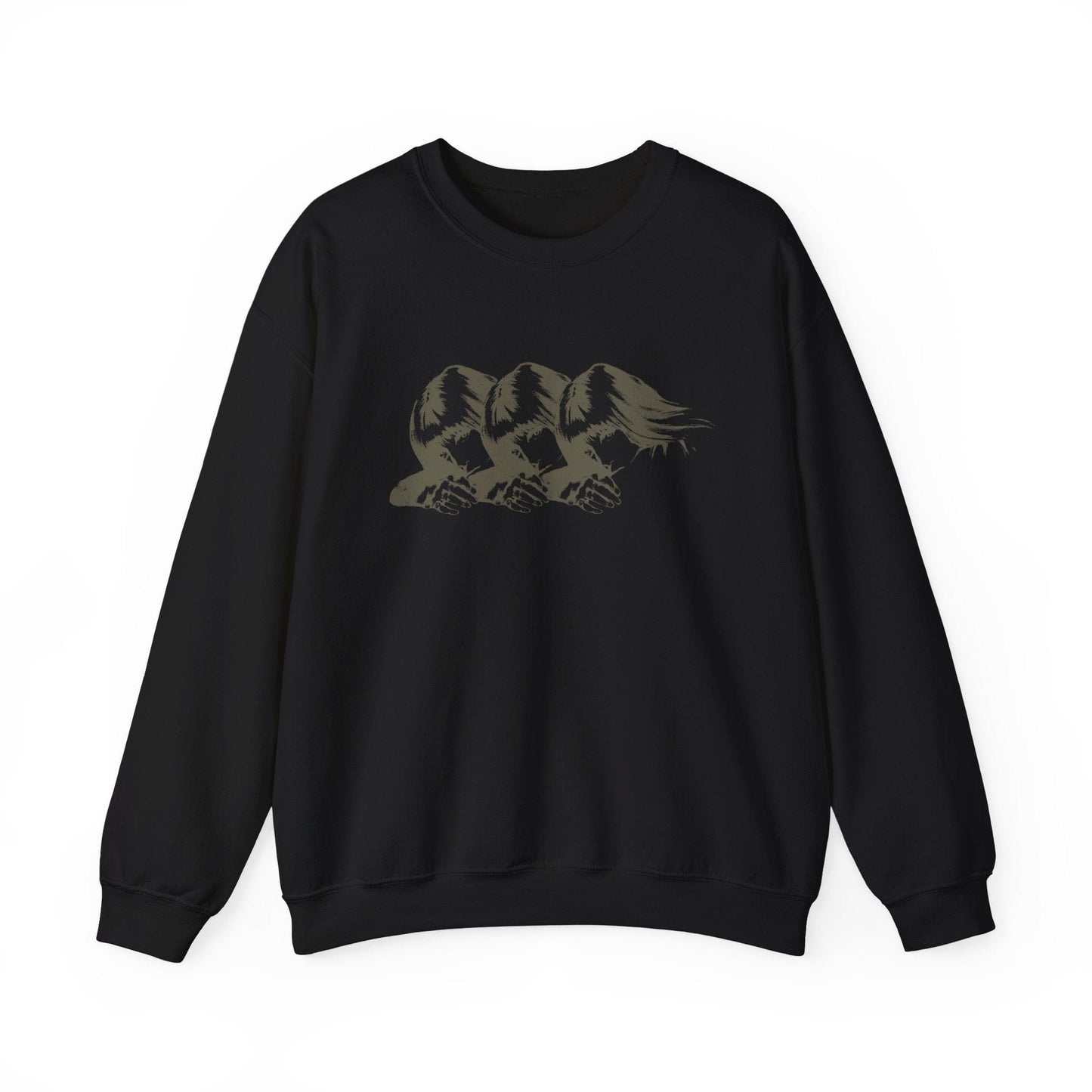 Three Janes | black crewneck sweatshirt