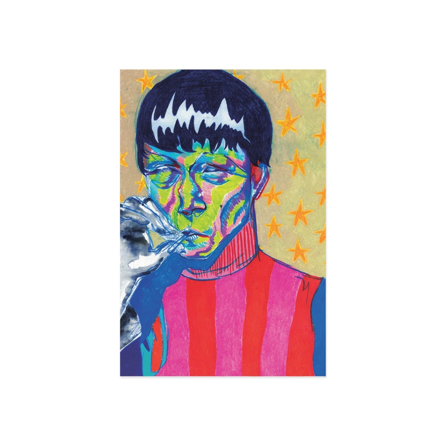 Smokin' and afraid | Postcard
