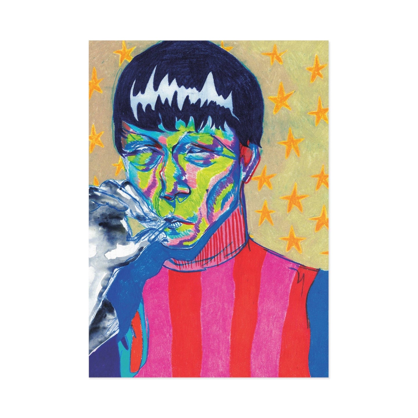 Smokin' and afraid | Postcard